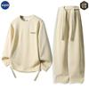 Marca Nasa Primavera y Otoño Nuevo Sudadera de Manga Larga Pantalones Traje Deportivo Casual para Hombre Conjunto Holgado y Moderno