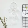 Atrapasueños de Doble Aro Joyería de Plumas Decoración de Pared Adorno Colgante Hecho a Mano Decoración de Sala de Estar Colgante Regalo Creativo