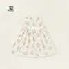 Verano 2026 Nuevo Vestido de Muñeca Floral sin Mangas de Cuello Redondo para Niñas Falda de Línea A para Bebé Vestido de Princesa Elegante