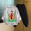 Conjunto de Primavera y Otoño para Niños 2026 Estilo Nuevo para Niños Mayores, Ropa de Otoño Holgada para Niños, Sudadera Elegante de Estilo Coreano para Niños