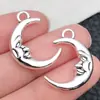 Acessórios de Joias Europeus e Americanos Lua Oca Rosto Sorridente Sol Estrela Pulseira DIY Colar Chaveiro Pequeno Charme