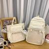 Mochila de Gran Capacidad Linda Estudiantes de Secundaria Bolsa para el Dolor Estilo Ins Mochila Escolar Japonesa Mochila de Hombro Moderna para Estudiantes en Clase