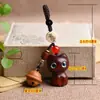 Novo chaveiro criativo de gato de sândalo fofo, chaveiro para chaves de carro de homens e mulheres, pingente, acessórios para bolsa, presente