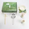 [Línea de Producción Propia] Herramientas para Ceremonia de Té Matcha Estilo Japonés, Soporte para Batidor de Té de 100 Púas, Tazón de Cerámica para Té, Juego Completo de Té para el Hogar
