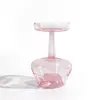 Venta al por mayor, candelabro creativo de vidrio de colores retro, candelabro de lujo para decoración de mesita de noche, vela, accesorios para cenas