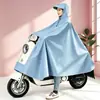 Impermeable para Vehículos Eléctricos y Motocicletas, Impermeable a Prueba de Tormentas de Cuerpo Completo de Nuevo Estilo para Bicicletas Eléctricas, Poncho de Lluvia Oversize de Moda para una/dos personas