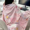Manta de Vellón de Leche Doble Cara Manta Gruesa para Sofá Manta para Siesta en la Oficina Manta tipo Chal de Vellón de Coral para Dormitorio Persona Individual/Doble