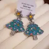 Pendientes Redondos Plegados con Borlas Tachonados de Pedrería Estilo Retro Europeo y Americano, de Moda y Versátiles, con un Toque de Lujo Ligero y de Alta Gama