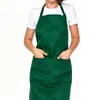 Avental Transfronteiriço Amazon de Poliéster com Gola Halter e Logotipo Personalizado para Padaria, Cafeteria, Roupa de Trabalho, Avental de Cozinha Doméstica