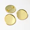 Time Gem 25mm Diâmetro Interno 2.5g Ferro Broche Base de Gemas Jóias DIY Base Acessórios