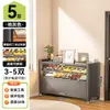 Zapatero de acero para uso doméstico, adecuado para entradas y pasillos, con gran capacidad, diseño de montaje en pared y almacenamiento integrado, proporcionando almacenamiento a prueba de polvo