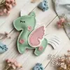 Bolsa de Unicornio de Cuero con Colgante Disponible Llavero de Caballo Volador Pequeño de Dibujos Animados Decoración Accesorios de Ropa de Caballo Pequeño de Pu