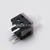 Interruptor de botón táctil cabeza alta 5.8 x 5.8 - 4p fila doble cuatro pines interruptor de autobloqueo botón interruptor plateado cobre