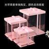 Cajas Transparentes Cuadradas para Pasteles al por Mayor 4 pulgadas 6 pulgadas 8 pulgadas 4 pulgadas Cajas para Pasteles de Cumpleaños Cajas de Embalaje Cajas para Llevar