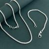 Joyería de comercio exterior chapada en plata 925 2.5MM collar de luz ondulada traje de pulsera temu explosiones de AliExpress