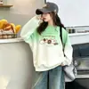 Sudadera Infantil Otoño Nuevo Estilo Niñas Elegante Dibujos Animados Niños Medianos y Grandes Holgada Moderna Estilo Coreano Sudadera Superior de Manga Larga