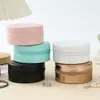 Stock Listo del Fabricante Al por Mayor y al por Menor Accesible Lujo Piel de PU Redondo Colgante de Joyería Pendientes Pendientes Anillo Caja de Almacenamiento