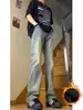 Jeans rectos de ajuste limpio estilo americano en color azul claro para hombre, marca de tendencia nueva para otoño e invierno 2026, corte holgado, versátiles, pantalones rectos con forro polar