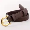 Cinturón de Piel Genuina para Mujer, Versátil y Elegante, Hebilla de Pin Estilo Coreano, Adecuado para Jeans, Nuevo Modelo 2026, En Stock de Fábrica