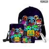 3D Nuevo Producto Geometry Dash Bolso de Hombro de Tres Piezas Estuche para Lápices Mochila