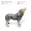 Animales del Bosque de Simulación Lobo Blanco Lobo Gris Modelo Juguete Rey Lobo Siberiano Lobo Blanco Norteamericano Decoración de Escritorio