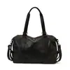 Bolsa Tote Simples Transfronteiriça para Uso Diário Feminina Outono 2025 Nova Tendência Grande Capacidade Casual e Estilosa Bolsa de Ombro Único