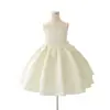 Vestido Infantil, Luxo Leve de Nicho, Vestido de Daminha de Honra Branco, Vestido de Princesa, Roupa de Performance, Vestido Diário para Menina