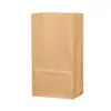 Bolsa de papel Kraft spot con fondo cuadrado bolsa de almacenamiento desechable película de embalaje para alimentos horneados bolsa de embalaje para llevar anti-aceite