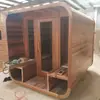 Venta Directa Transfronteriza Habitación de Sauna Cuadrada para Exteriores Hecha de Madera de Cedro Rojo, Habitación de Sauna de Salud con Deshumidificación de Vapor Seco con Certificación Completa