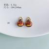 Accesorios de joyería DIY al por mayor, pulsera colgante de cuentas con agujero grande, pez dorado, arena, koi, resistente a la decoloración, accesorios de joyería