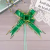 Transfronterizo 50 gran tinta borde dorado hilo de nieve lazo de mano flor de arrastre coche de boda regalo de Navidad empaque de flores flor de arrastre