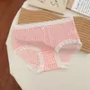 Bragas Florales de Seda Hielo para Mujer Tallas Grandes, Entrepierna Antibacteriano de Algodón Puro, Cintura Media-Alta, Alta Elasticidad, para Chicas de Tallas Grandes, Bikini Triángulo