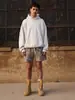 Nuevos Shorts Digitales con Estampado de Rama de Camuflaje Negros con Cordón y Bolsillo, Shorts Casuales para Hombres y Mujeres