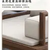 Nuevo Estilo Chino Madera de Ébano Apartamento Pequeño Combinación de Cama Silla Luohan Hogar Doble Uso Invierno y Verano Sofá Cama de Madera Maciza Sillón