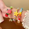 Pulsera de Cuentas de Estrella de Manzana Infantil y Linda para Mujer Verano Dopamina Pulsera Personalizada Fiesta de Estudiantes Pulsera de Alto Valor
