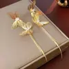 Pendientes Largos con Borlas y Corte de Mariposa Exagerado para Mujer 2025 Nuevo Estilo Caliente Lujo Accesible Pendientes de Gama Alta Pendientes Únicos