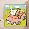Pintura a Óleo Digital de Cachorro com Linha DIY Colorir à Mão Grafite Desenho Animado Fofo Decoração Curativa Fabricante Atacado