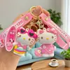Nuevo Llavero de Gato Kt Serie Sanrio Rosa Lindo Gato Muñeco Colgante para Bolso Hellokitty