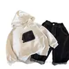 Sudadera con capucha elegante de otoño para niños, camiseta de manga larga estilo coreano, nuevo diseño para niños pequeños y bebés