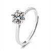 Anel de diamante de prata esterlina S925 personalidade criativa feminina em japonês e coreano simples pequeno livro vermelho mesmo estilo fornecimento direto da fábrica