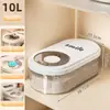 Caja de Almacenamiento de Granos, Contenedor de Arroz, Frasco Sellado de Grado Alimenticio para el Hogar, Contenedor de Arroz Transparente, Contenedor de Granos a Prueba de Insectos y Humedad, Caja de Arroz