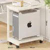 Soporte para torre de computadora, base móvil para gabinete, estante de almacenamiento con ruedas para escritorio de pie