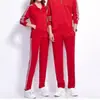 Novo Conjunto Esportivo Casual de Outono Casal Esportivo Casual Conjunto de Três Peças Corrida ao Ar Livre tamanho plus