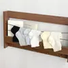 2026 Calcetas para Mujer Zhuji Primavera/Verano Nuevo Estilo Moño de Mariposa Encaje de Burbuja Hueco Color Sólido Caña Corta Calcetas para Mujer