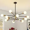 Lámpara de araña para sala de estar más vendida de Amazon, Lámpara de techo creativa y única de arte en hierro para dormitorio, Luminarias sencillas para comedor y pasillo