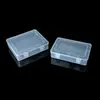 Cajas transparentes de plástico PP con tapa abatible en stock al por mayor para piezas de ferretería, herramientas, documentos, equipo de pesca y almacenamiento de joyas