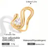 Anillo Jieding de circón europeo y americano acero de titanio joyería que no se decolora explosiones transfronterizas joyería anillos de acero inoxidable de alta gama