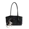 Bolsa de Hombro Tote Casual de Moda Retro con Textura de Color Sólido para Mujer, Nueva Colección Primavera 2026 para el Trabajo