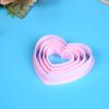 [4 Piezas Molde Cortador de Galletas de Amor] Molde para Galletas Herramientas para Hornear Molde para Pastel de Azúcar Fondant Molde de Arcilla