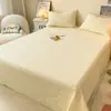Sábana de Algodón Amigable con la Piel Pieza Única Color Sólido Sábana de Algodón Lavado Pieza Única para Persona Sola Dormitorio de Estudiantes 150*200